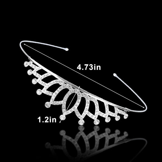 Tiaras for Women Girls 16PCS Sparkly Rhinestone Princess Crown Headband Cute Small Tiara Crown Headbands Set for Birthday Party Costume Wedding Halloween