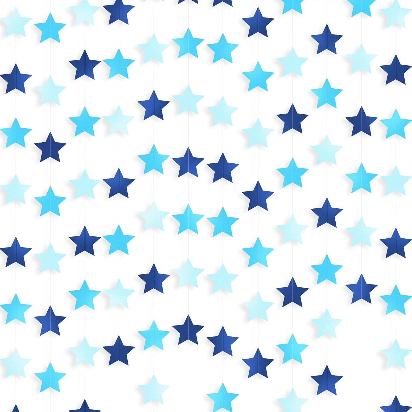 Patelai Glitter Star Garland Banner 2026 Graduation Decor 130 Feet Star Hanging Banner Twinkle Backdrop for Party Birthday Classroom Wedding Supplies(Gold)