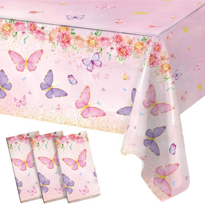 Staraise 3PCS Unicorns Tablecloths for Birthday Decoration, Unicorn Party Decorations Pastel Rainbow DisposableTable Covers for Kids Girls Baby Shower Birthday Party Supplies, 51.2X 86.6inch