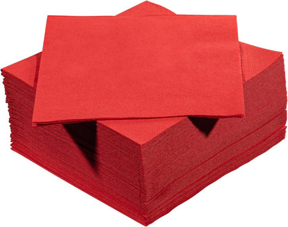 Black Beverage Napkins (300 Count) 2-Ply Disposable Cocktail Napkins for Bar, Weddings, Parties, Events, Premium Quality and EU Made