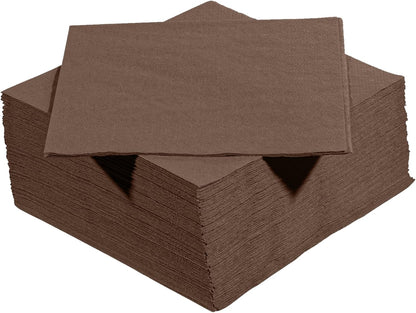 Black Beverage Napkins (300 Count) 2-Ply Disposable Cocktail Napkins for Bar, Weddings, Parties, Events, Premium Quality and EU Made