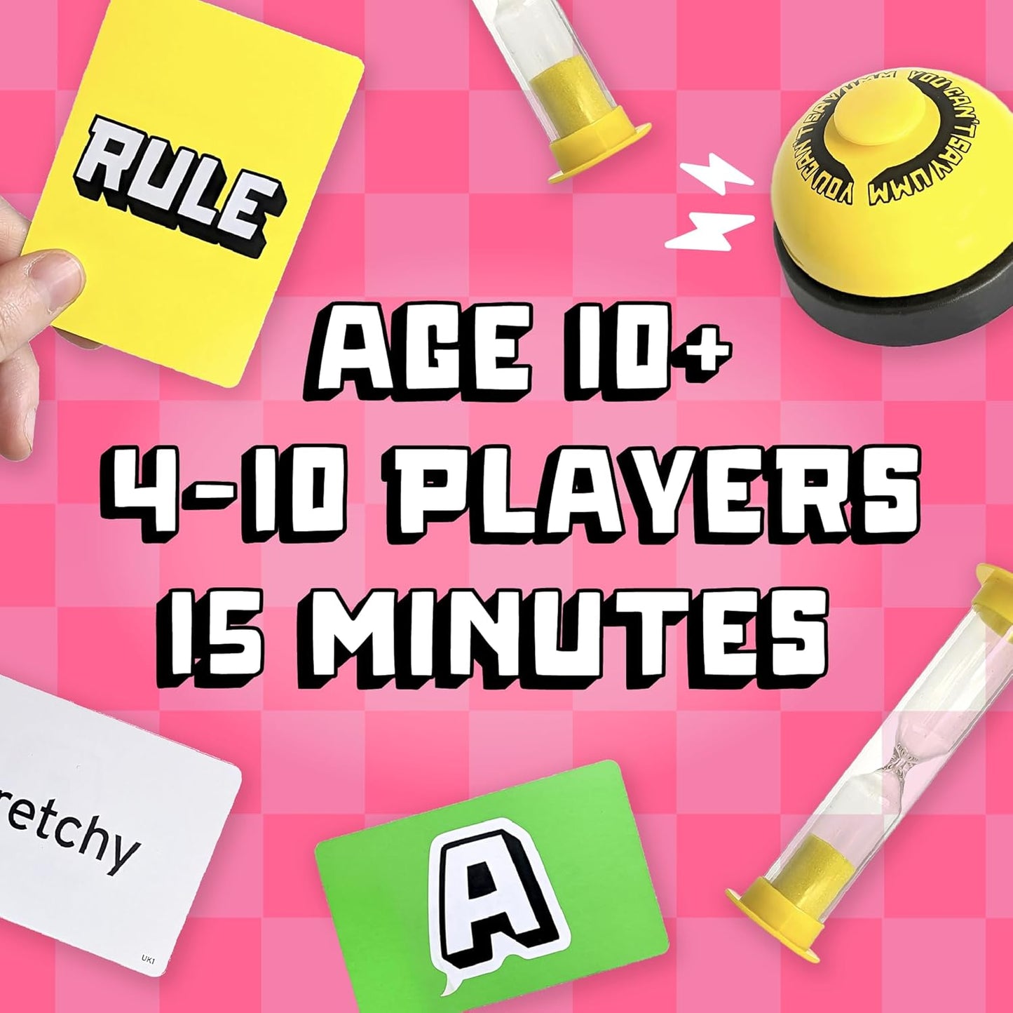 Big Potato You Can't Say UMM: A Party Game for Family and Adults, Fast-Paced Family Word Game, Must Have for Game Night, Bonus Content Included