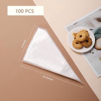 Mini Piping Bags, 100pcs Disposable 11.8in Small Piping Bags, Pastry Piping Bags for Cream Frosting, Anti Burst And Non-Slip Thicken Cake Decorating Bags for Cake Decoration and Desserts