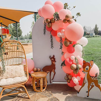 Metal Arch Backdrop Stand 7.2FT+6FT Wedding Arch Backdrop Stand Set of 2 Gold Arch Backdrop Stand for Valentines Day Party Wedding Ceremony Baby Shower Birthday Floral Balloon Decration