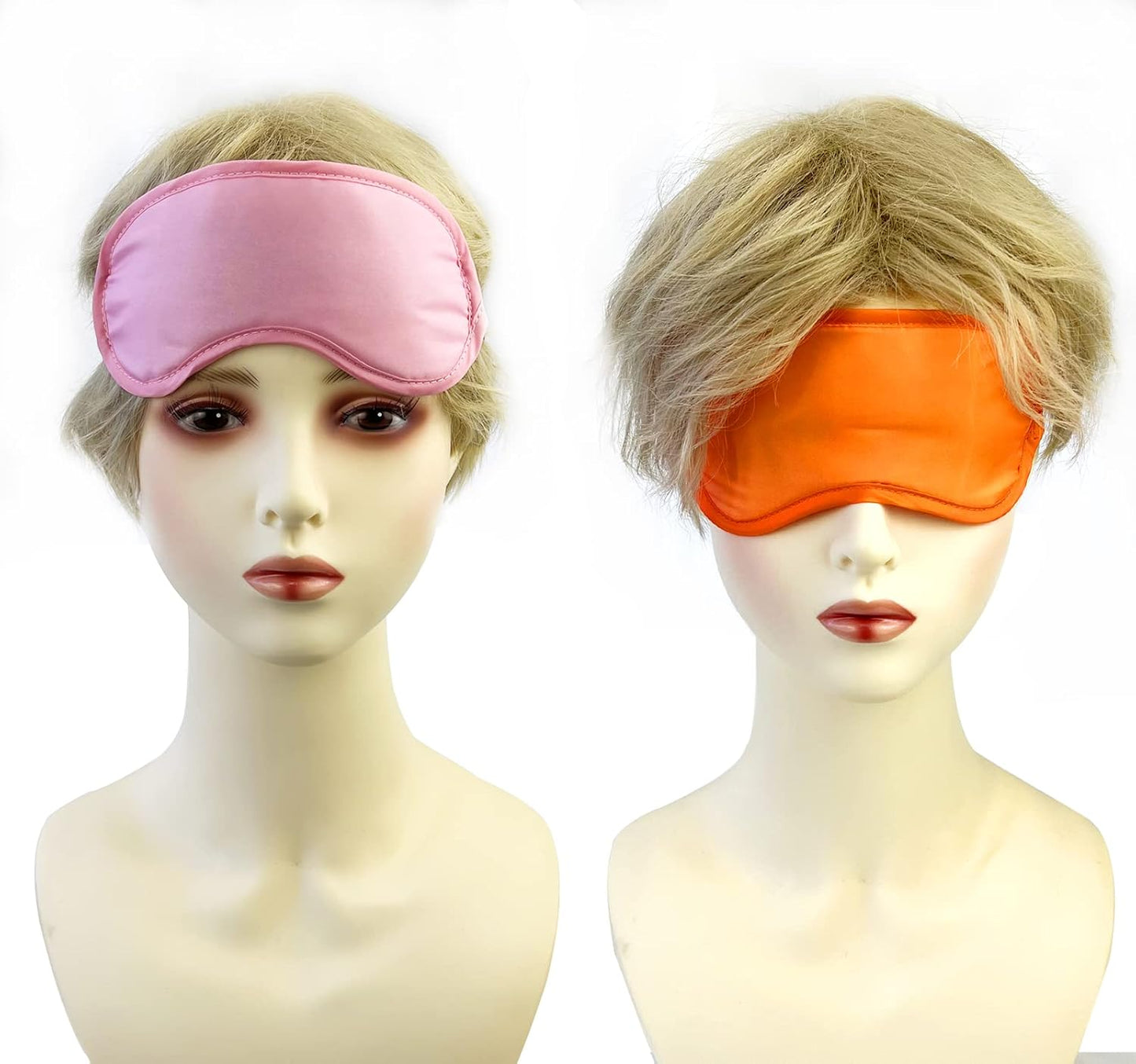 6 Pack Blindfold Eye Mask Cover Sleep Mask for Party Games Travel Sleep Team Build Party Supply with Adjustable Strap for Women Men Kids, Black