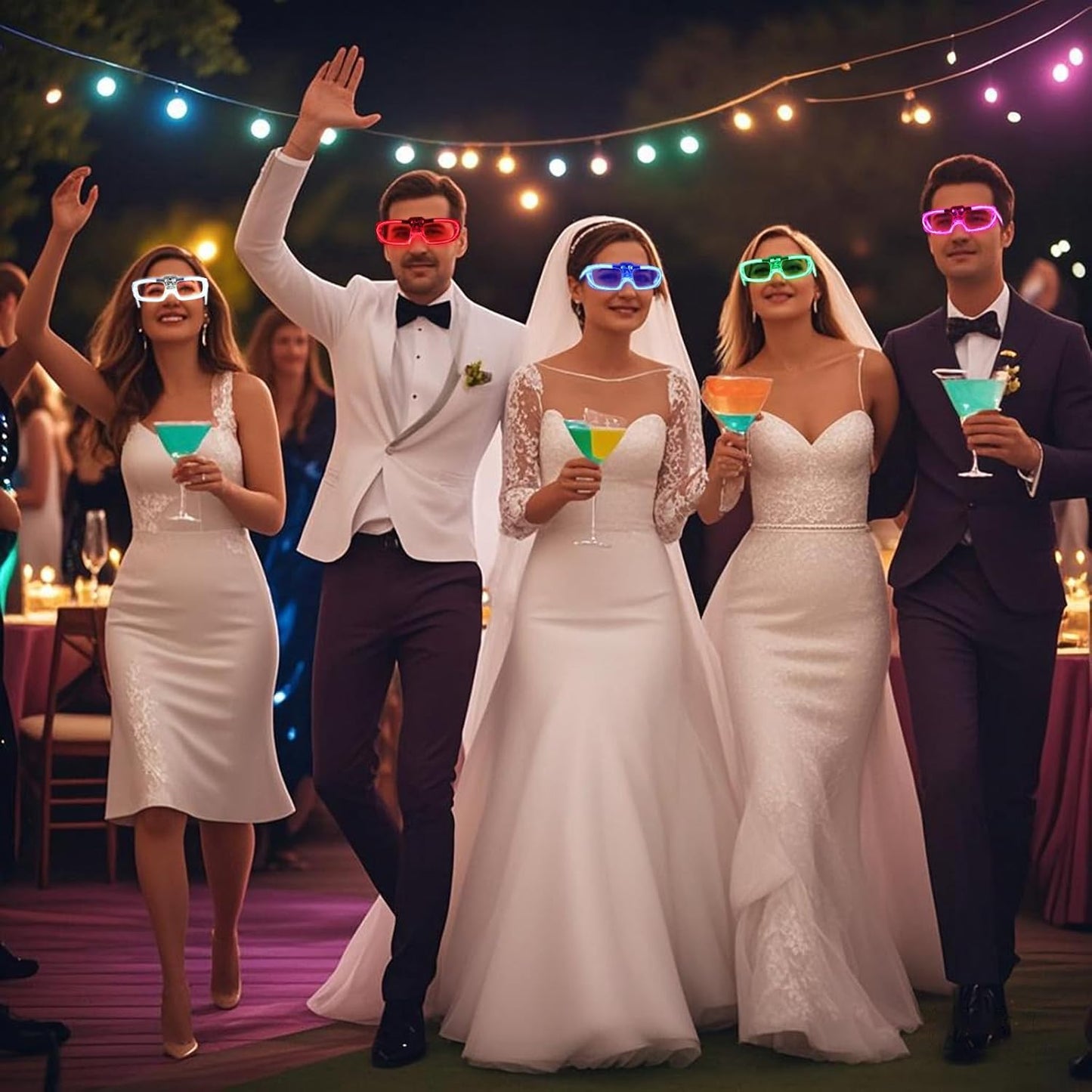 70 Packs LED Glasses 5 neon color 3 Light Modes Glow Sticks Light Up Glasses,Glow In The Dark Party Supplies Favors for Kids Adults Flashing toy fit Valentine's Day Easter Christmas Halloween Birthday