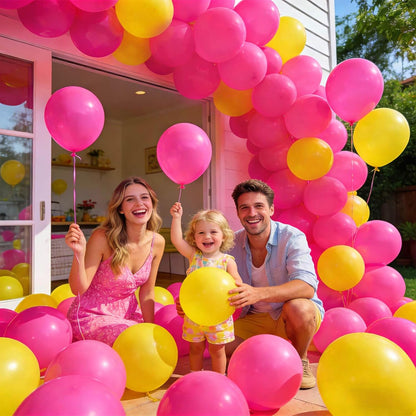 110pcs Black Balloon 12 inch, Black Latex Balloons for Birthday Party Baby Shower Wedding(with 2 Ribbons). - Colors A