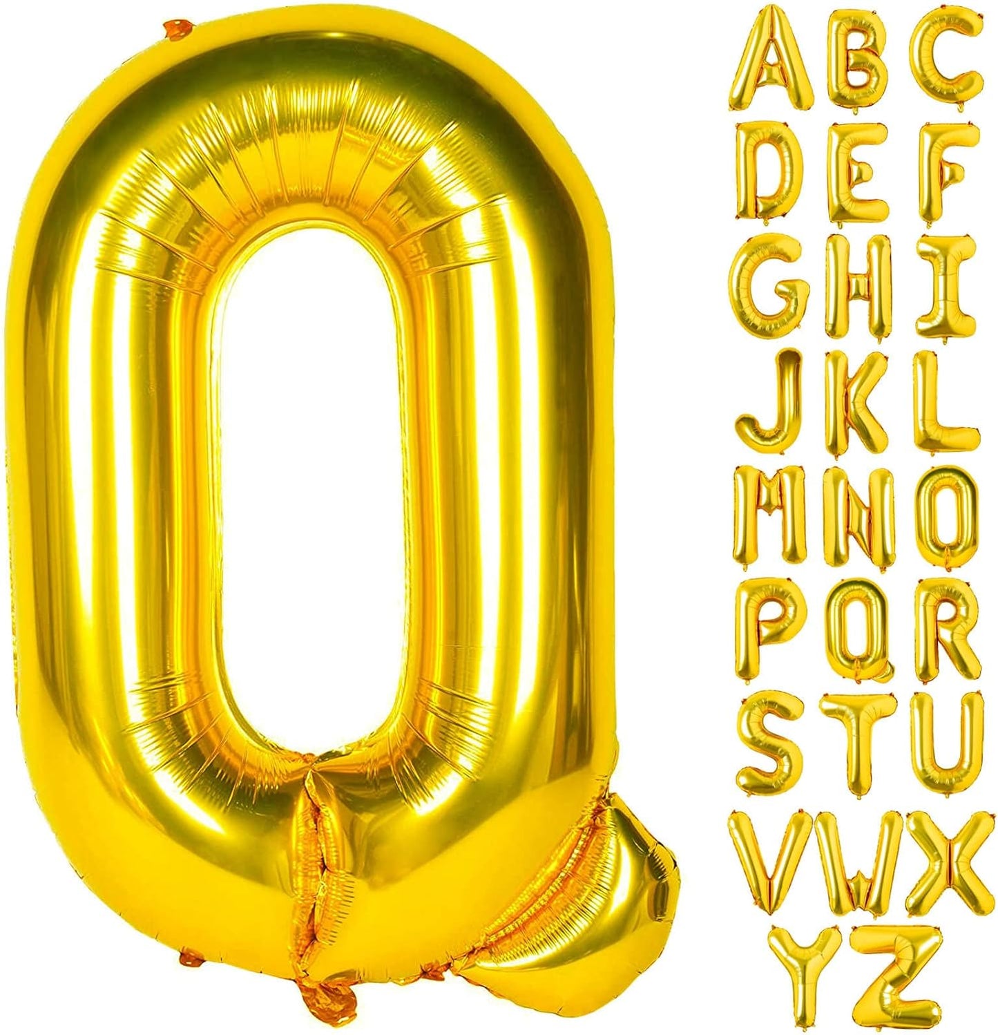 Lovoir 40 Inch Large Gold Letter A Balloons Big Size Jumbo Mylar Foil Helium Balloon for Birthday Party Celebration Decorations Alphabet Gold A