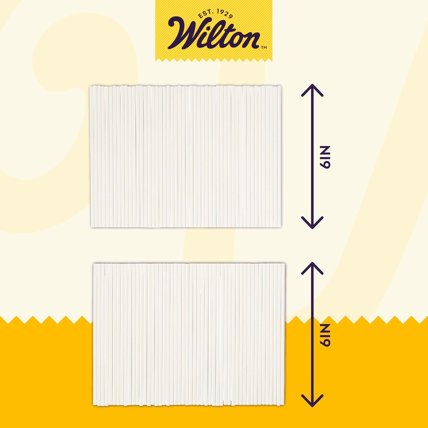 Wilton White Treat Sticks - Paper Sticks for Cake Pops, Lollipops & More - Baking Essentials - Candy Crafting Tools - 4-Inch - 150 Count