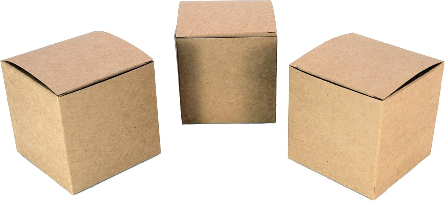 Oletx 24 Pcs Colorful Paper Gift Boxes, Small Candy Boxes Bulk, 3x3x3 inch Gift Box with Lids, Goodie Treat Boxes for Party Favors, Birthday Gifts, Wedding Gifts