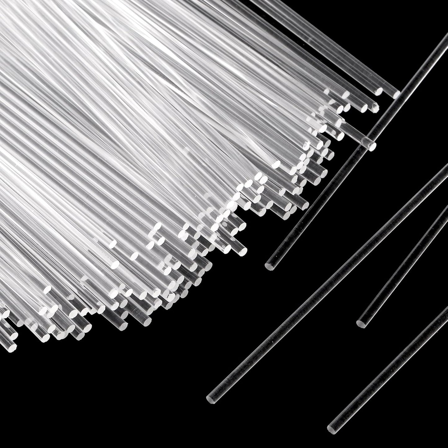 Frcctre 500 Pack Acrylic Lollipop Sticks, 6 Inch Clear Cake Pops Sticks Reusable Candy Sticks Treat Sticks for Cake Pops Cupcake Toppers Candy Dessert Chocolate Cookies