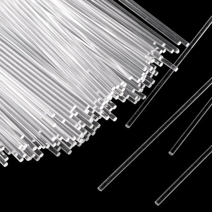 Frcctre 500 Pack Acrylic Lollipop Sticks, 6 Inch Clear Cake Pops Sticks Reusable Candy Sticks Treat Sticks for Cake Pops Cupcake Toppers Candy Dessert Chocolate Cookies