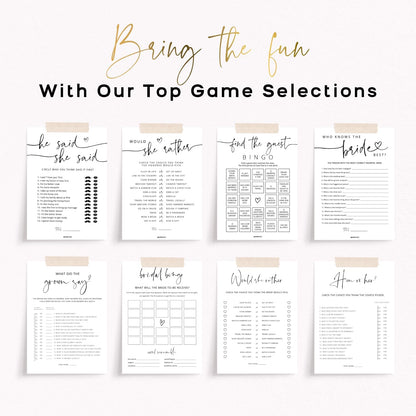 GardenCity Find The Guest Bingo Game Cards, Bridal Shower Games, Baby Shower Bingo, Wedding Game, 50 Cards - Wildflower