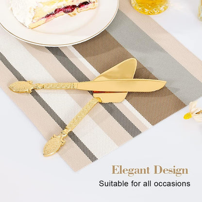 Cake Cutting Set for Wedding, Personalized Gold Cake Knife and Server Set, Custom Cake Serving Set, Engraved Pastry Pie Server Cake Pizza Cutter, Birthday Bridal Gift (F-Classic)