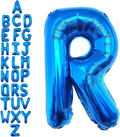 40 Inch Blue Letter A Balloons, DIY Phrase Foil Alphabet Letter A Balloons DIY Word A Banner for Birthday Anniversary Celebration Graduation Party Supplies Decoration