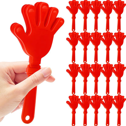 20 Pcs Hand Clappers Noisemakers 7.5 Inch Clappers Noisemakers Plastic Hand Clappers for Birthdays Game Football Sporting Events Cheers Supplies Dance Basketball Football Noisemakers(Purple)