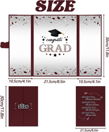 Vlipoeasn 2026 Graduation Guest Book Alternative, Black Gold Class of 2026 Graduation Party Decorations, Graduation Signature Book for 2026 College High School, Unique Graduation Gifts for Friends