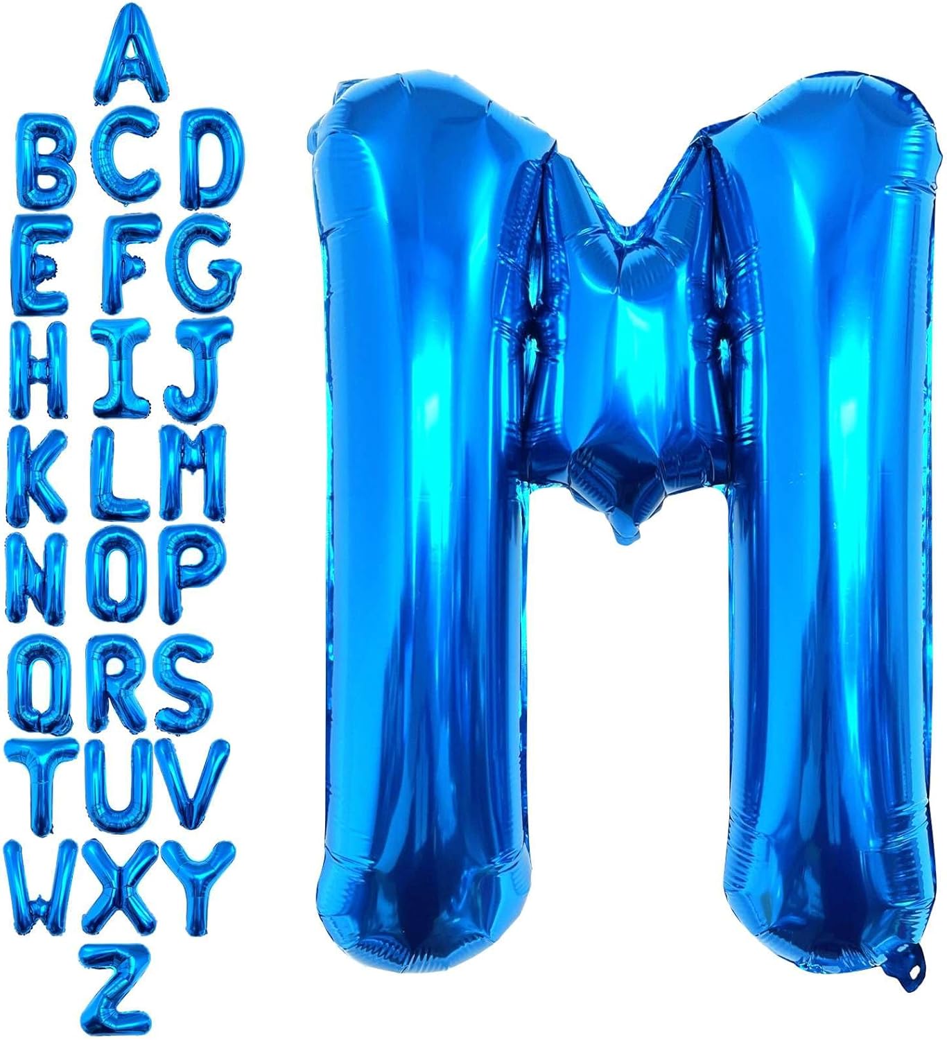 40 Inch Blue Letter A Balloons, DIY Phrase Foil Alphabet Letter A Balloons DIY Word A Banner for Birthday Anniversary Celebration Graduation Party Supplies Decoration
