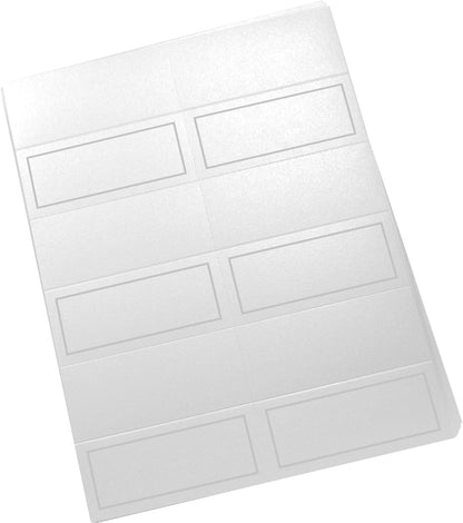 Single Line Border Printable Place Cards, Gold (Choose Color), Set of 60 (10 Sheets), Laser & Inkjet Printers - Wedding, Party, Dinner, and Special Events - Made in the USA