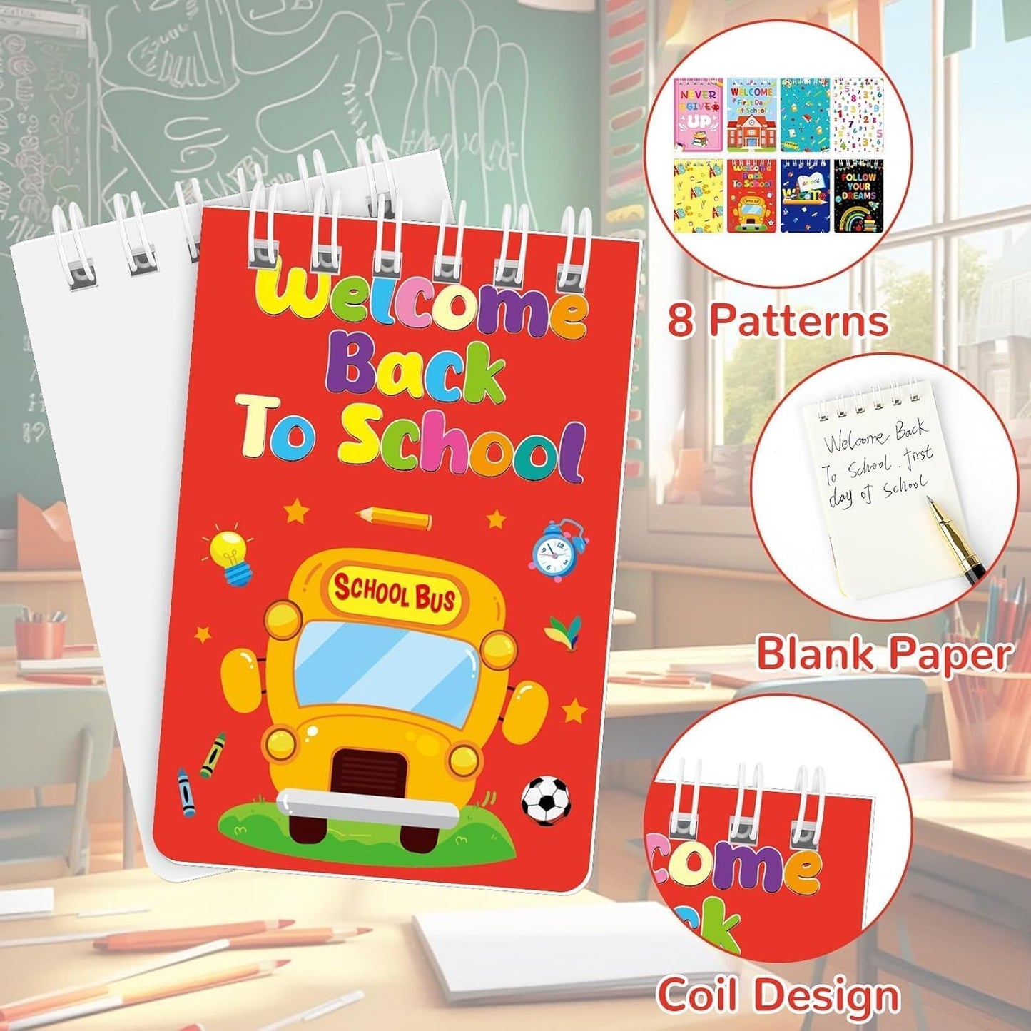 MARFOREVER 24 Pack Mini Animal Notepads Cat Dog Themed Party Favors Cat Dog Mini Spiral Notepads Pet Kitty Gifts for Birthday Teacher Students Reward School Classroom Supplies Goodie Bags Stuffers