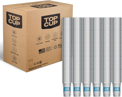 Top Cup – 16 Ounce, 30 Count, Reusable Aluminum Party Cups | Cold-Holding, Recyclable, Made in USA