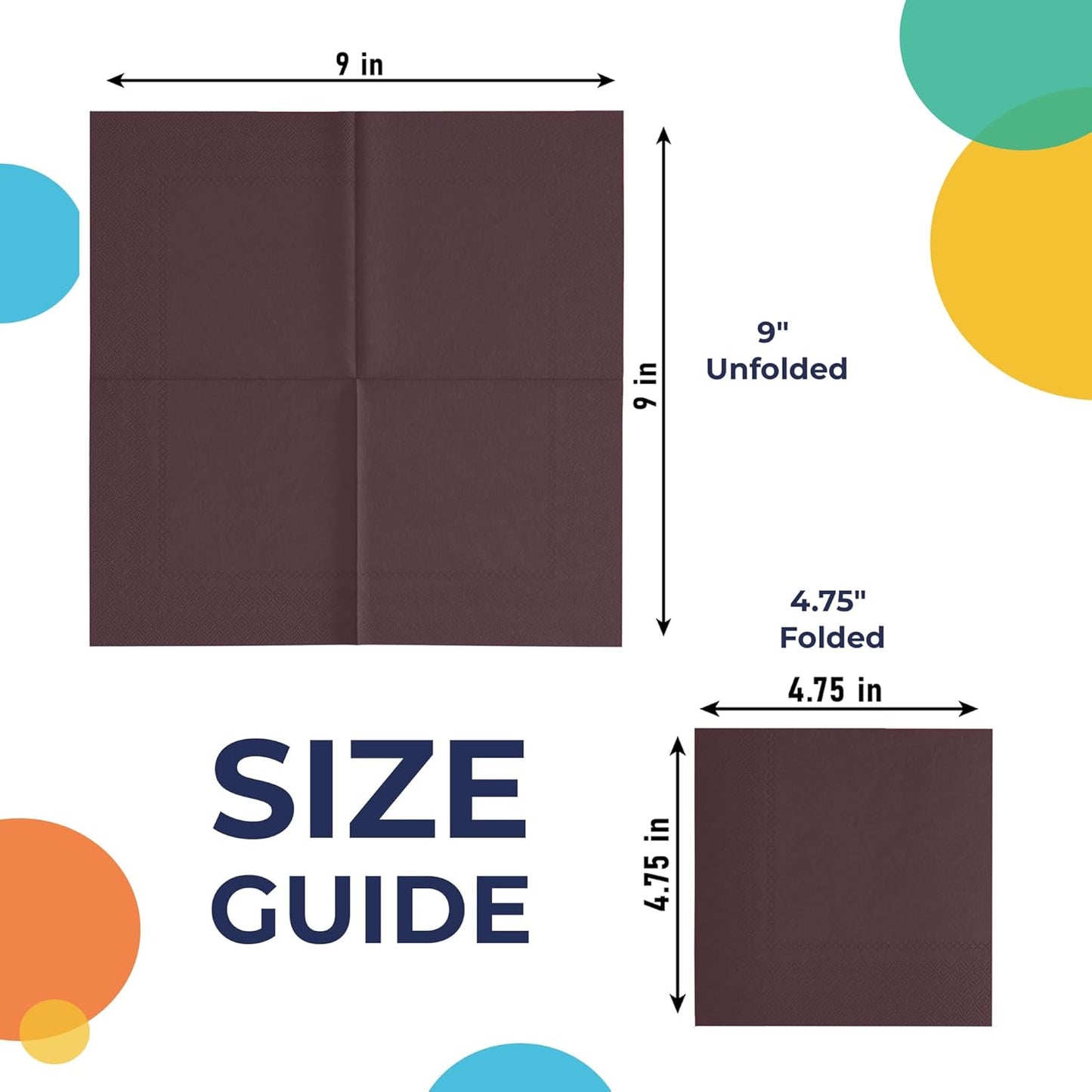 Party Solids Purple Paper Napkins Disposable Everyday 50 Pcs 2 Ply Purple Dinner Napkins Paper Everyday For Parties & Party Supplies