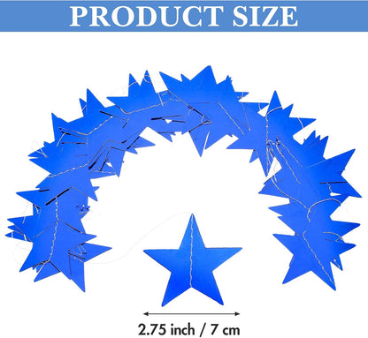 Patelai Glitter Star Garland Banner 2026 Graduation Decor 130 Feet Star Hanging Banner Twinkle Backdrop for Party Birthday Classroom Wedding Supplies(Gold)