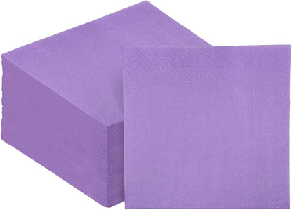 24 colors Cocktail Napkins 5 * 5inch disposable Beverage Napkin paper for Cocktail, Wedding, Dinner，Brithday Party Dessert Wine Paper Napkins（ 120 Count）