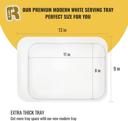 3 Pack Plastic Serving Trays for Party - Gold Serving Tray 8 x 11 Inch - Heavy Duty Dessert Trays for Food - Rectangular Party Serving Trays for Entertaining - Clear Cookie Platters