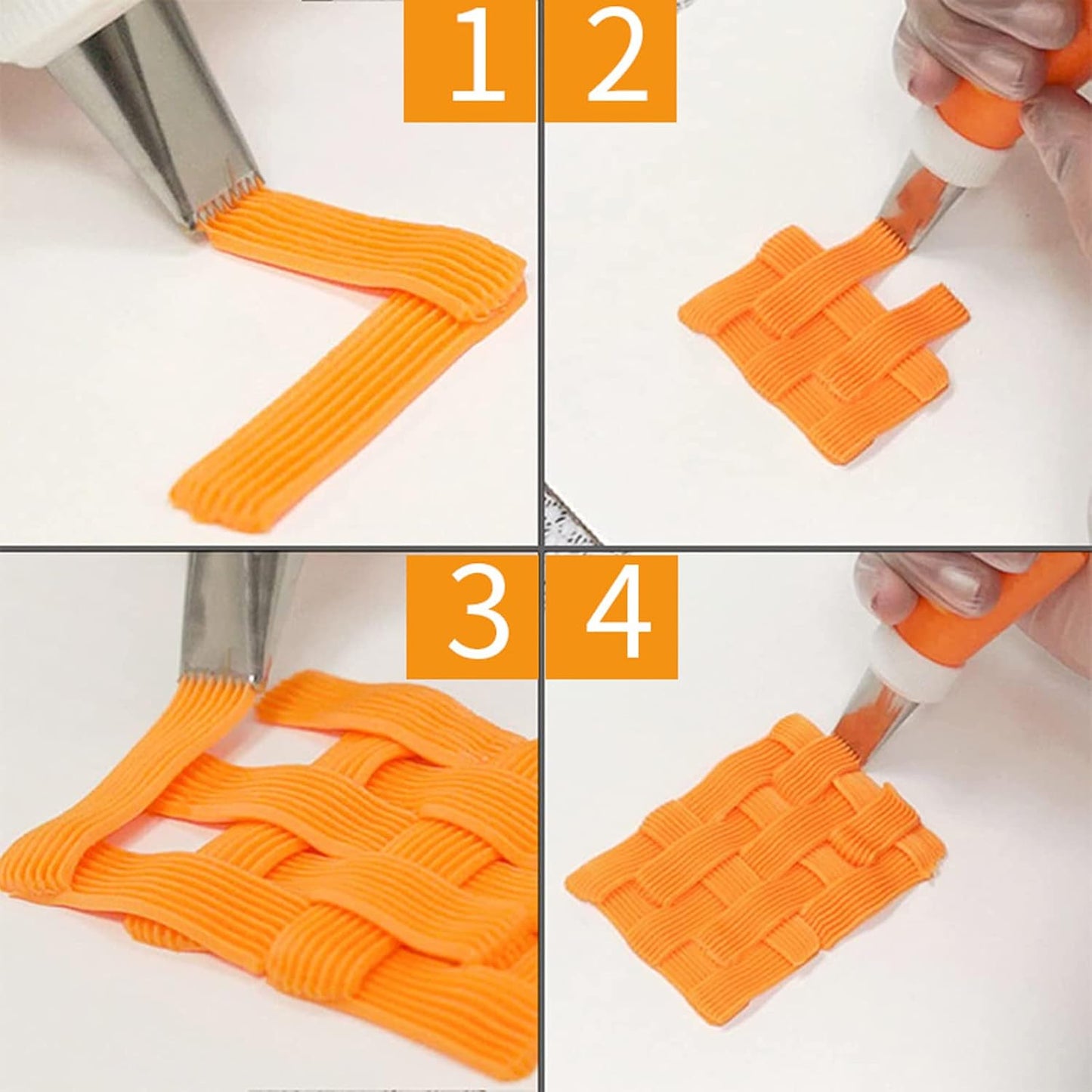 Piping Tips For Cake Decorating, Stainless Steel Icing Piping Nozzles For Pastry Fondant Decorating Tools (C)