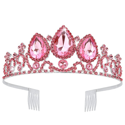 Velscrun Girls Rapunzel Crown, Princess Tiara Headband, Multicolored Crowns for Birthday Party and Halloween Cosplay