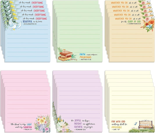 30 Pack Science Sticky Notes - 600 Sheets Science Lab Notepads for Scientist Appreciation Gifts Teacher Reward Prizes Science Week Party Favor Lab School Supplies