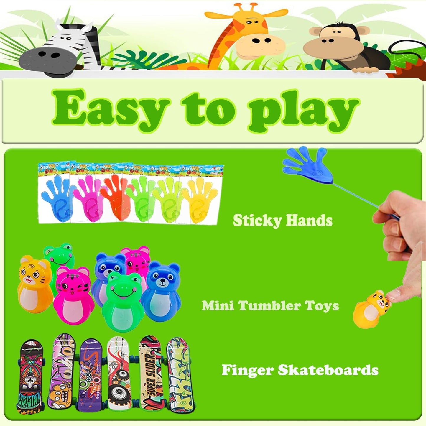 Dilycery 107 PCS Party Favors Toys, Treasure Box Toys for Classroom, Pop Fidget Toys Treasure Chest for Kids Prizes Classroom, Bulk Pinata Stuffers Goodie Bag Fillers for Kids 4-8