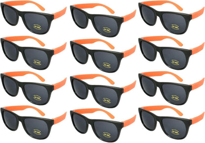 EDGEIWEAR 80s Neon Party Sunglasses for Adult Party Favors with CPSIA certified-Lead(Pb) Content Free