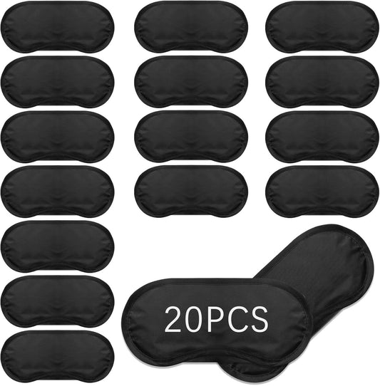 40 Pcs Eye Mask Sleep Masks Bulk Blindfolds for Team Building Party Games with Nose Pad and Adjustable Strap for Women Men 4 Layers Black Blindfold Sleeping Mask
