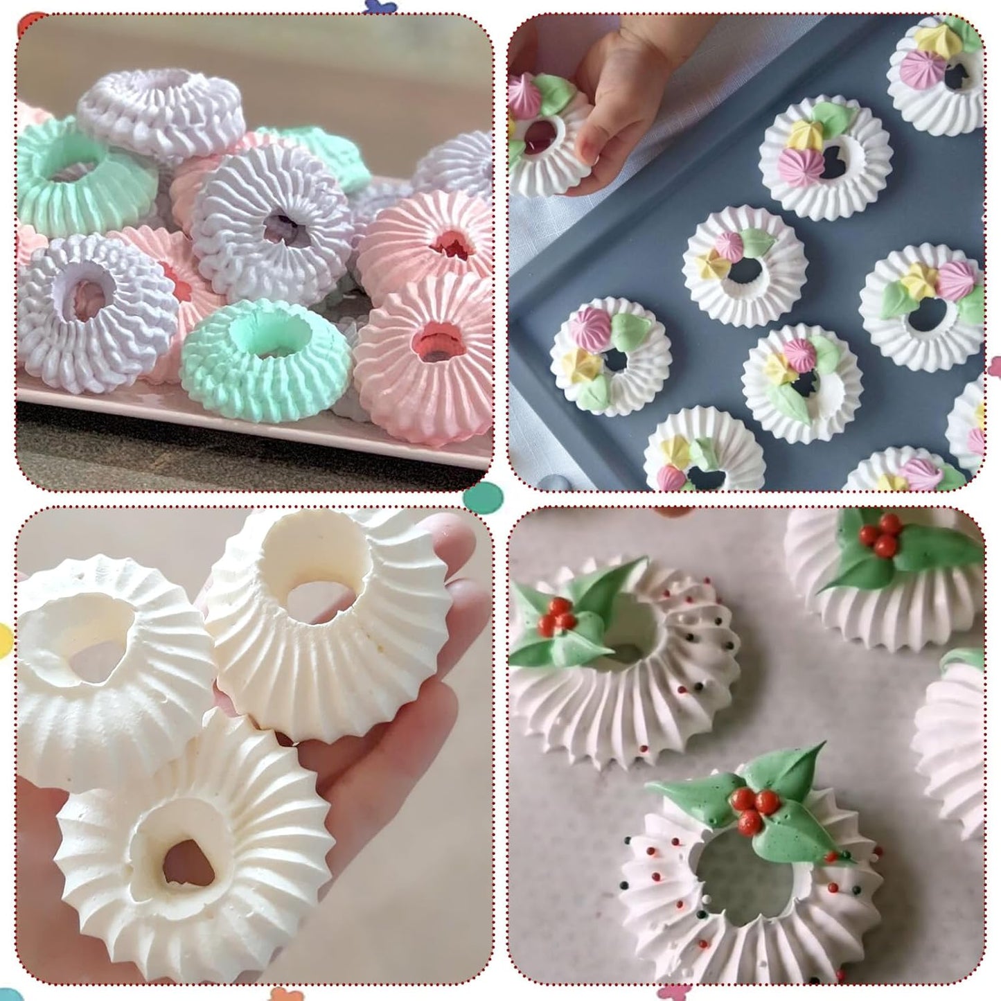 2 PCS Extra Large Piping Tips Stainless Steel Big Grass Piping Tip Cake Decorating Tips for Cupcakes, Cake, Cookie and Decorating