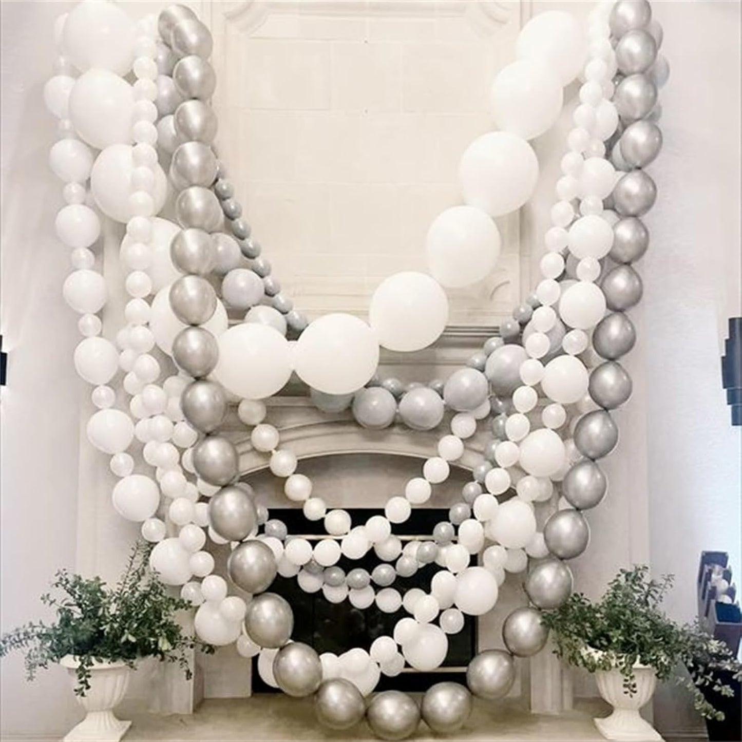 Gold Quick Link Balloons, 60PCS Linking for Balloon Wall Arch Chains, 6inch Linkable for Wedding Birthday Baby Shower Engagement Graduation Party Decorations