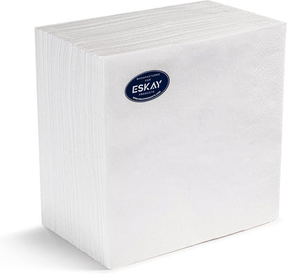 Black Beverage Napkins (300 Count) 2-Ply Disposable Cocktail Napkins for Bar, Weddings, Parties, Events, Premium Quality and EU Made