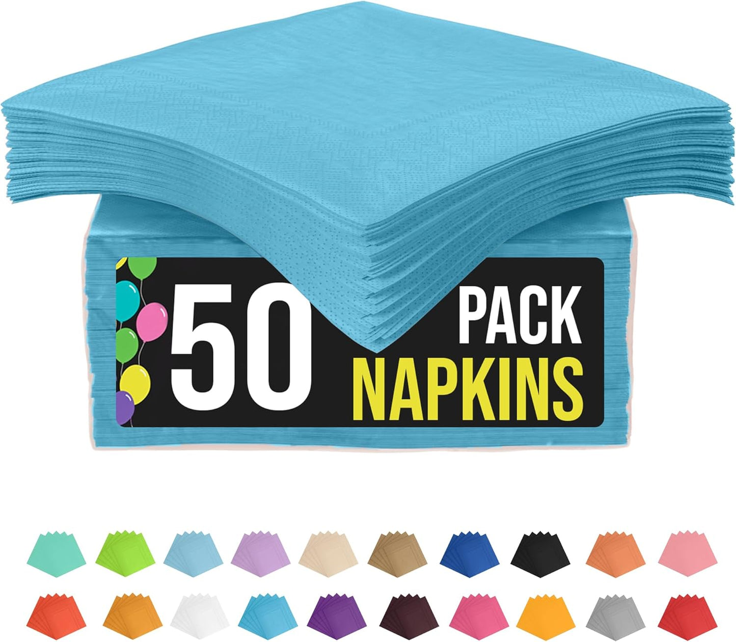 Party Solids Purple Paper Napkins Disposable Everyday 50 Pcs 2 Ply Purple Dinner Napkins Paper Everyday For Parties & Party Supplies