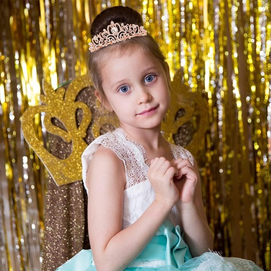 COCIDE Birthday Queen Sash & Rhinestone Tiara Set Gold Happy Birthday Crowns for Women Party Decoration Kit Rhinestone Headband for Women Glitter Crystal Hair Accessories for Cake Topper