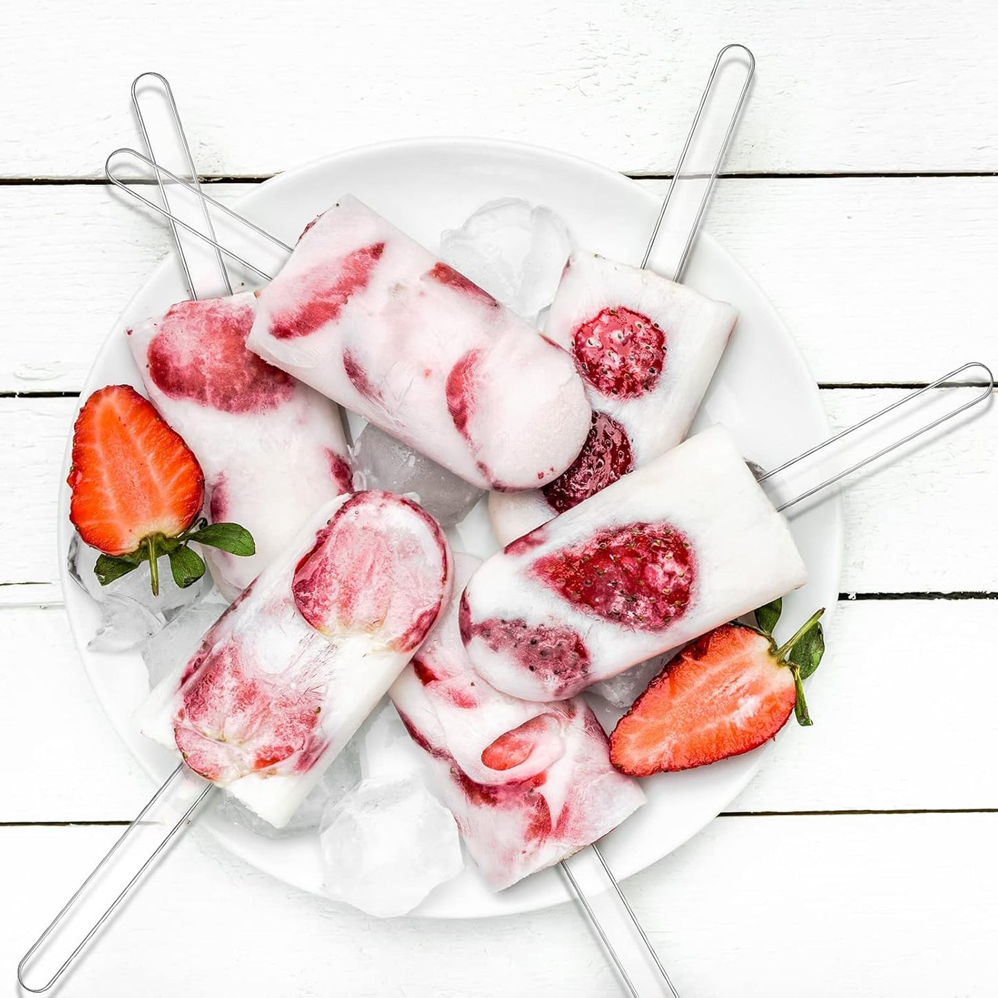 30 Pieces Acrylic Sticks Reusable Cakesicle Cake Pop Mold Mirror Ice Pop Sticks Ice Cream Cakesicle Mold for Home Cake Candy Gifts Party Craft