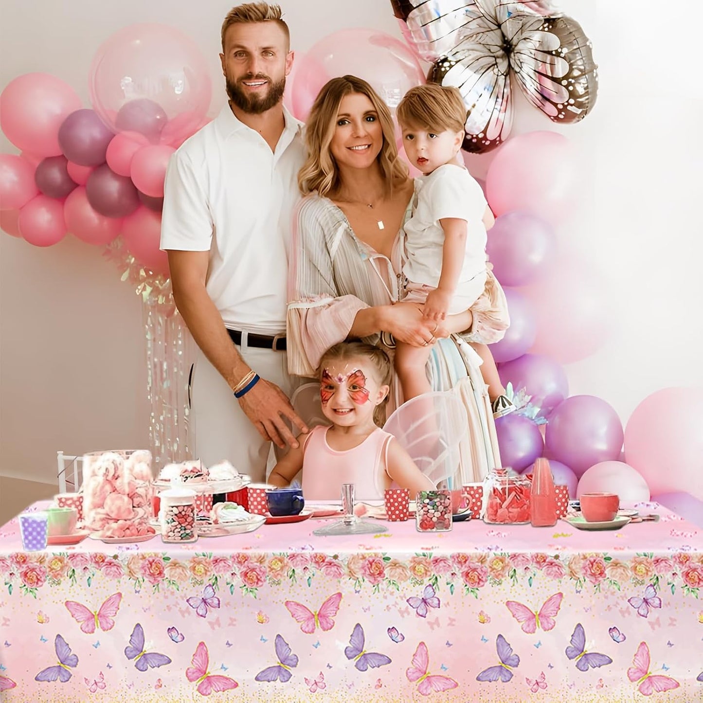 Staraise 3PCS Unicorns Tablecloths for Birthday Decoration, Unicorn Party Decorations Pastel Rainbow DisposableTable Covers for Kids Girls Baby Shower Birthday Party Supplies, 51.2X 86.6inch