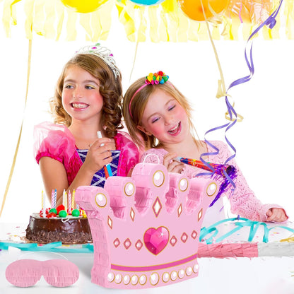 Threan Princess Piñata Fairy Party Decorations Pink Ballet Piñata Ballerina, Birthday Game Set Party Supplies for Girl Princess Theme Baby Shower Butterfly Birthday Supplies Decoration(Fairy)