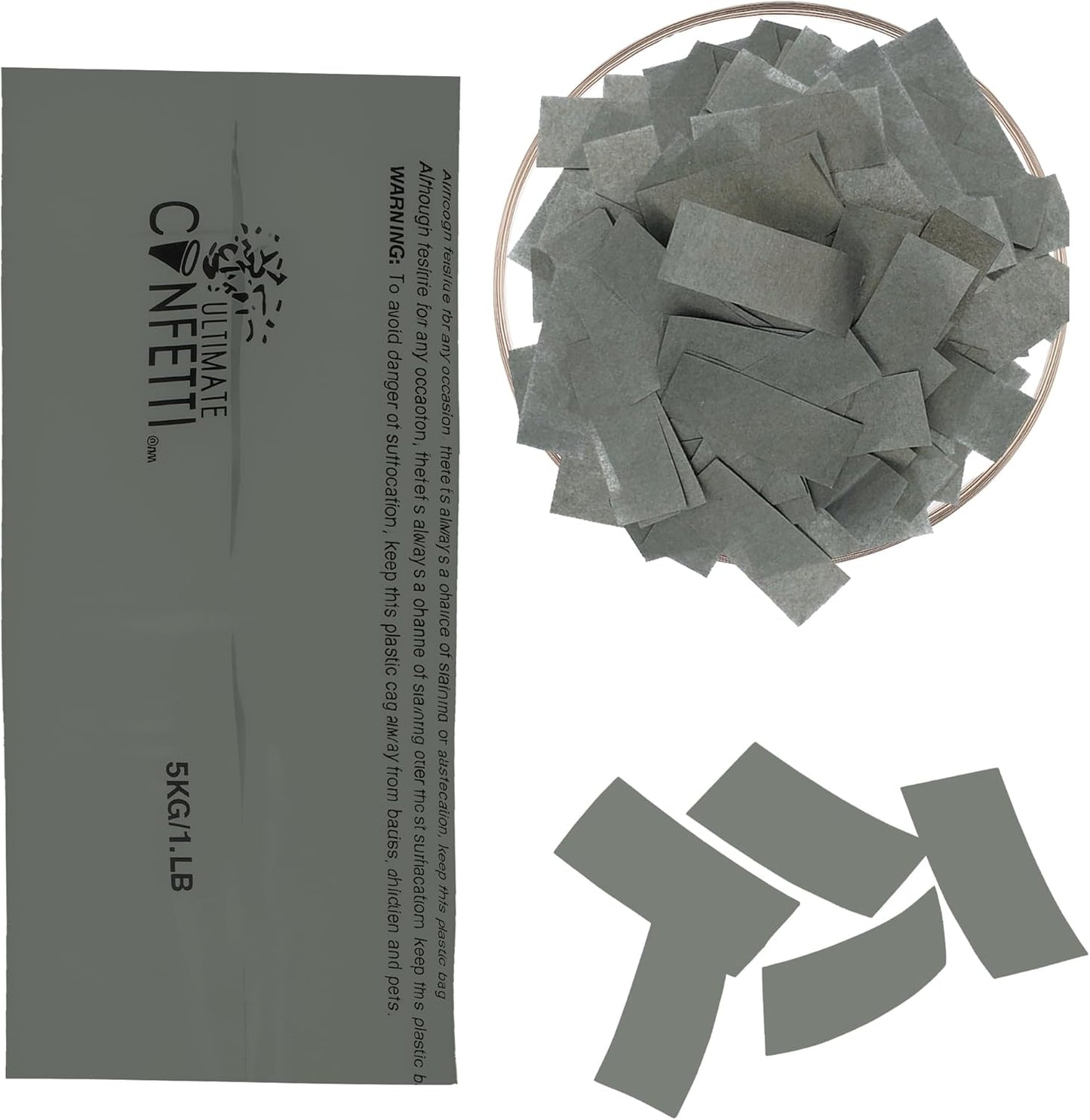Ultimate Confetti, Multicolor Biodegradable Confetti - Rectangular Fluttering Tissue Paper Confetti for Cannon and Launcher use - Best for Holidays, Birthday, Wedding, and Parties - 1 lb, 16 oz