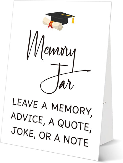 Graduation Tabletop Sign, Guestbook Sign, Include One 8×11 Signs with Holder, Graduation Party Signs for Class of 2026, High School College Grad Decoration - QF02