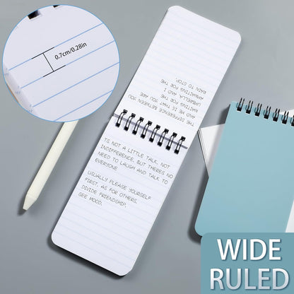 QiCheng 6pack Pocket Notebook Small Notepad Pocket Notepad Small Spiral Notebooks 3X5Inches (6)