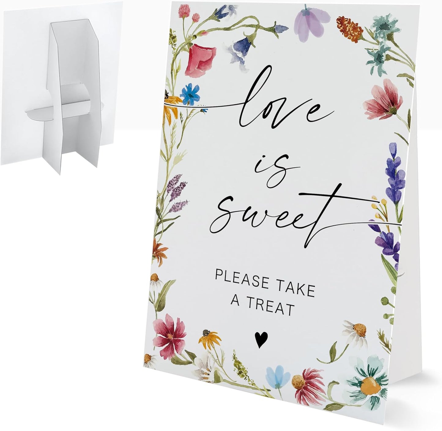 Bible Guest Book Sign, Wedding Signs for Ceremony and Reception, Floral Bridal Shower Decoration, Wedding Signage with Bracket, Bridal Shower Decor, Supplies For Engagement and Anniversary Parties, 13