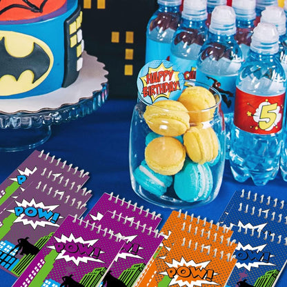 ArtCreativity Mini Superhero Notebooks, Pack of 12, Small Comic Inspired Spiral Notepads, Cute Stationery Supplies for School and Office, Fun Birthday Party Favors, Goodie Bag Fillers for Kids