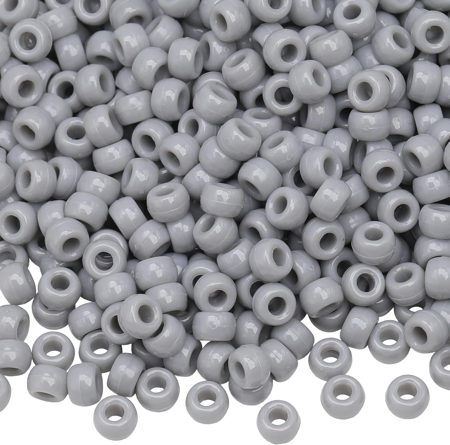 1000Pcs Glow in The Dark Pony Beads 9mm Plastic Kandi Beads Bulk for Friendship Bracelet Necklace Craft Jewelry Making Beads for Hair Braids 9 Color