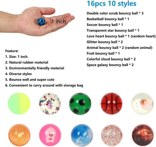 Small Bouncy Balls for Kids Prize box Toys for Kids 3-5 4-8, Mini Party Favors for Kid Classroom Treasure Box Prize, Rubber Balls Easter Goodie Bag Stuffer Pinata Stuffers Kid Party Bag Fillers 27pcs